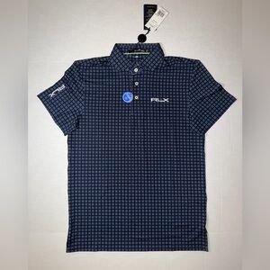 Ralph Lauren Navy Blue Geometric Pattern Shirt